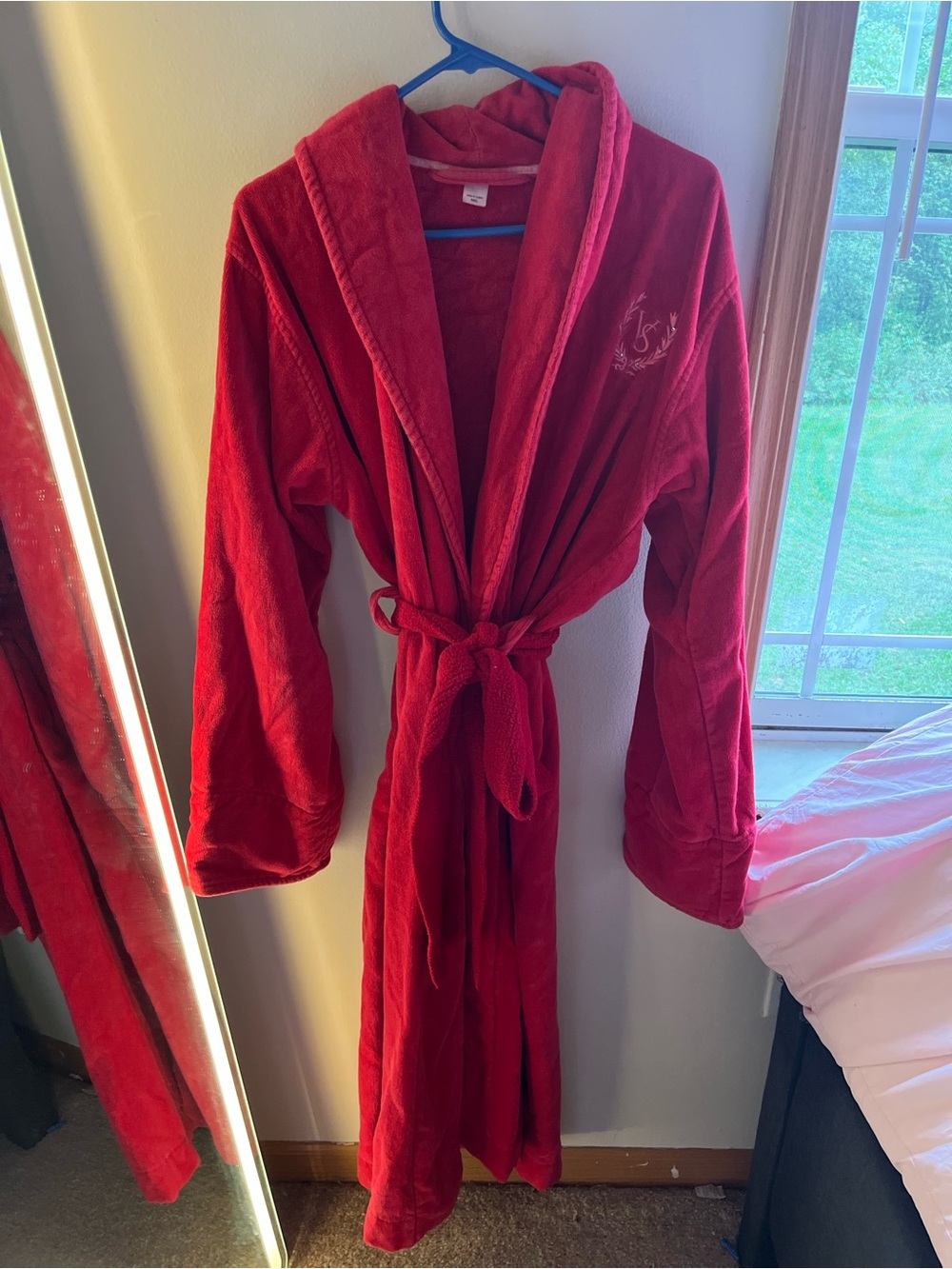 Vintage Victoria’s Secret Red Velour Robe | Y2K | Hooded | Long